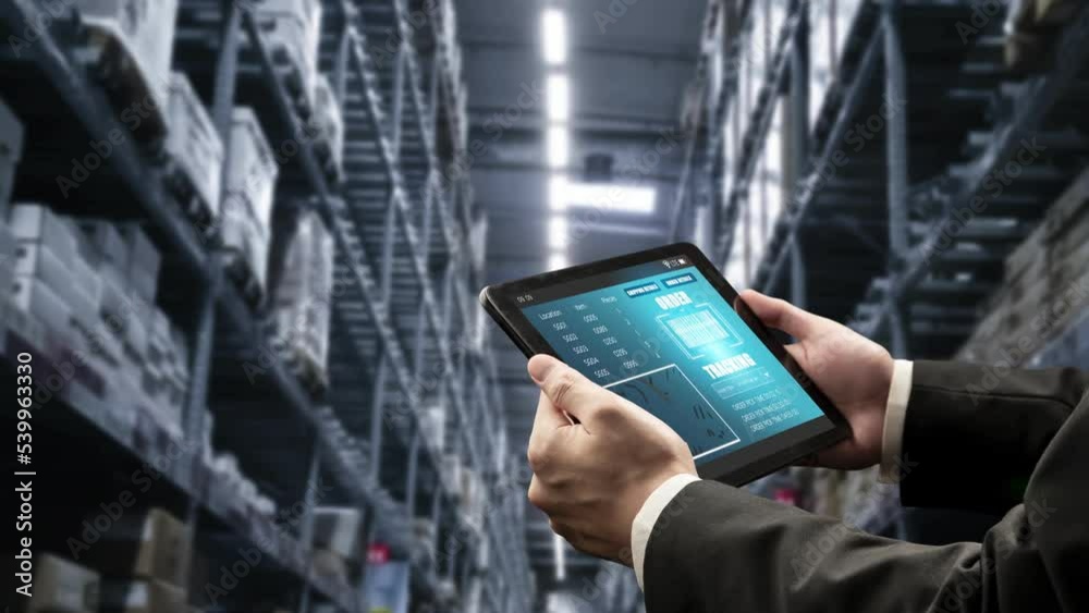 Warehouse management deft software in computer for real time monitoring ...