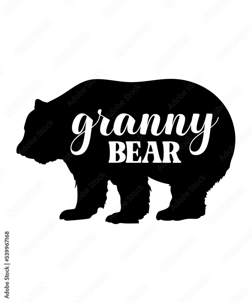 Bear SVG, Animal Svg, Wild bears svg, Bear Clipart, Bear Silhouette