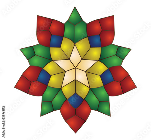 Pinoy Christmas Parol Lantern made of Capiz