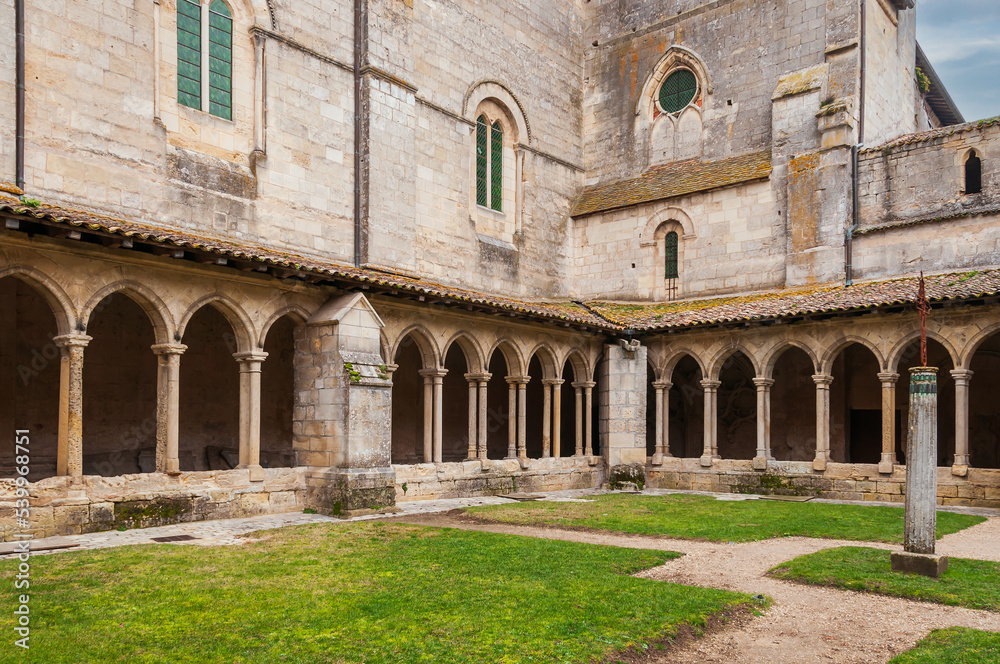 Cloister of the Collegiate Church of Saint Emilion, Gironde, France
