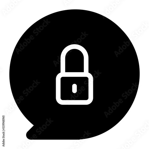 private chat glyph icon