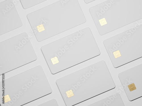 credit card mockup 3d rendering 