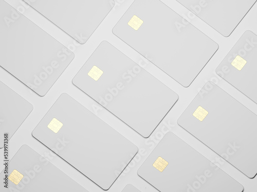 credit card mockup 3d rendering 