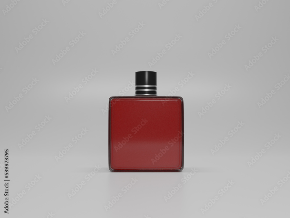 Perfume bottle mockup 3d rendering 