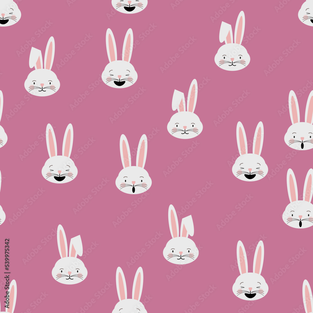 simple pattern funny small rabbit