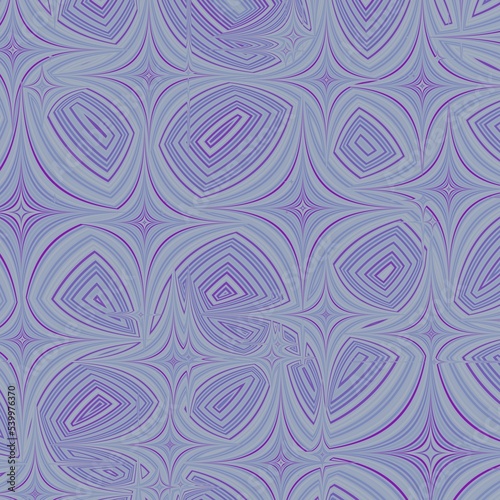 Magenta blue texture made of deformed circles and rhombus, 1x1