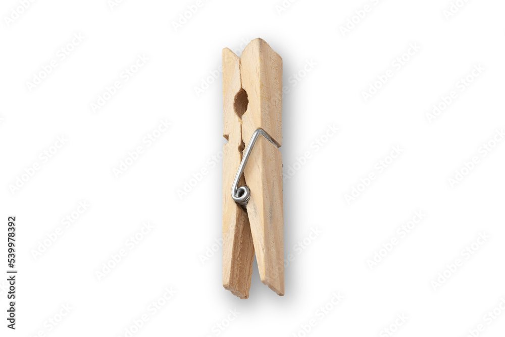 Wooden Clothespin Peg de View Close up Isolated on White Background. wooden clip mockup. 3d rendering. Wooden Clothespin Peg de View Close up Isolated on White Background. wooden clip mockup. 3d rendering.