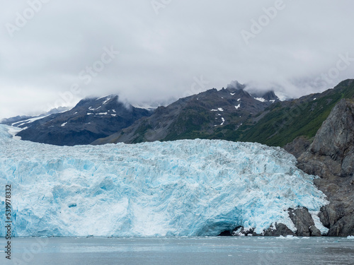 Wallpaper Mural A view of the Aialik Glacier, coming off the Harding Ice Field, Kenai Fjords National Park Torontodigital.ca