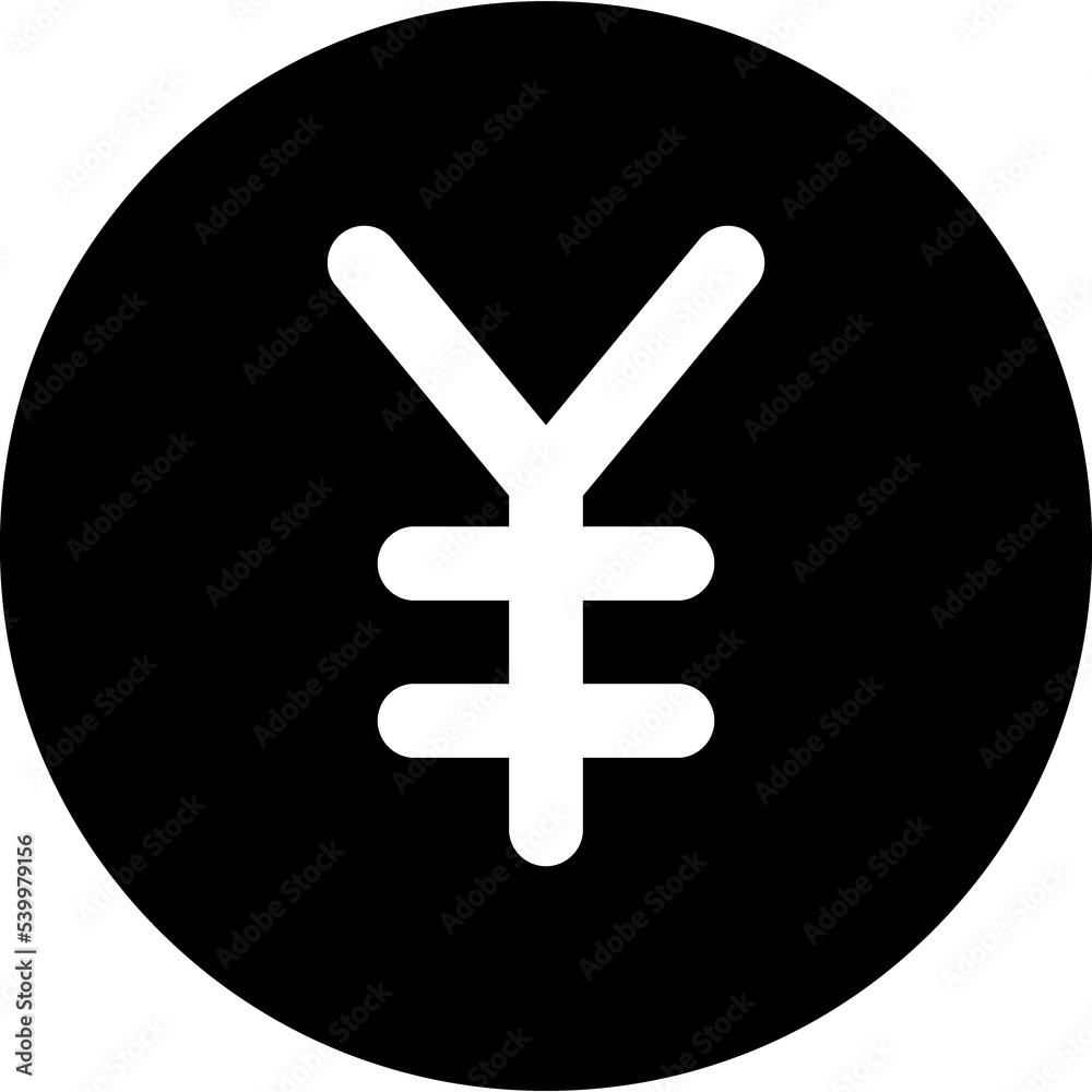 Yen black Icon Yen black Icon