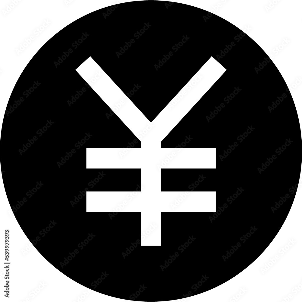 Yen black Icon