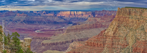 Grand Canyon viewed before sunset, west of Papago Point, Grand Canyon National Park, UNESCO World Heritage Site, Arizona photo