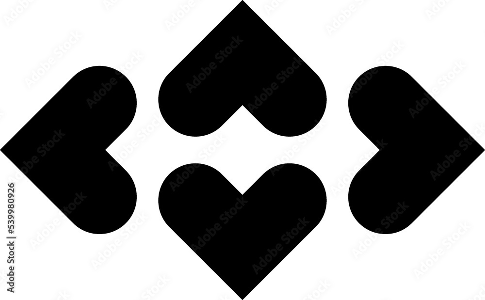 Flower black shape