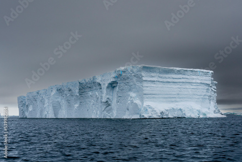 Tabular iceberg, Larsen C Ice Shelf, Weddell Sea, Antarctica, Polar Regions photo
