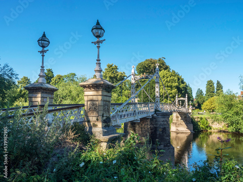 Victoria Bridge over the River Wye at Hereford, Herefordshire, England, United Kingdom