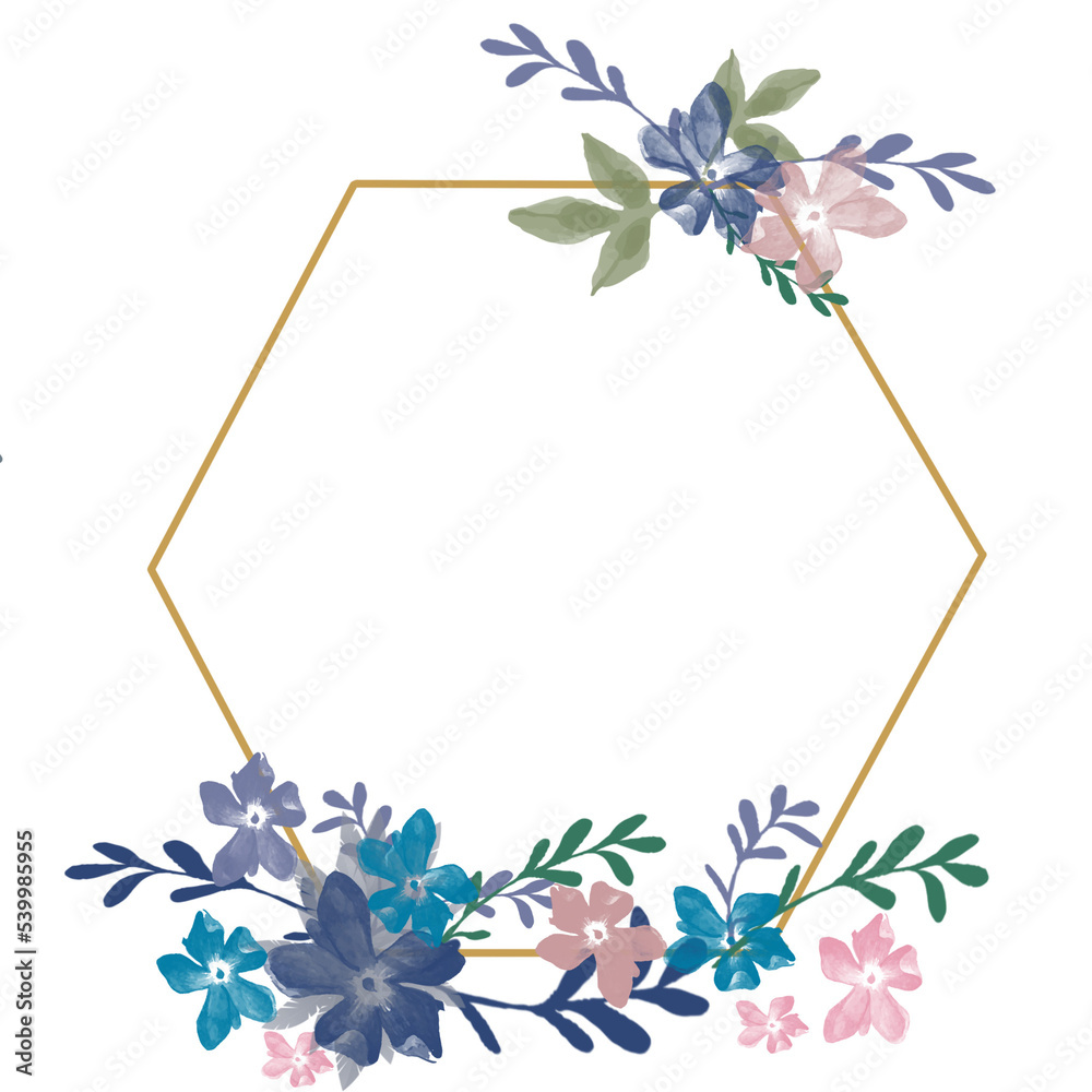 Fototapeta premium frame of flowers