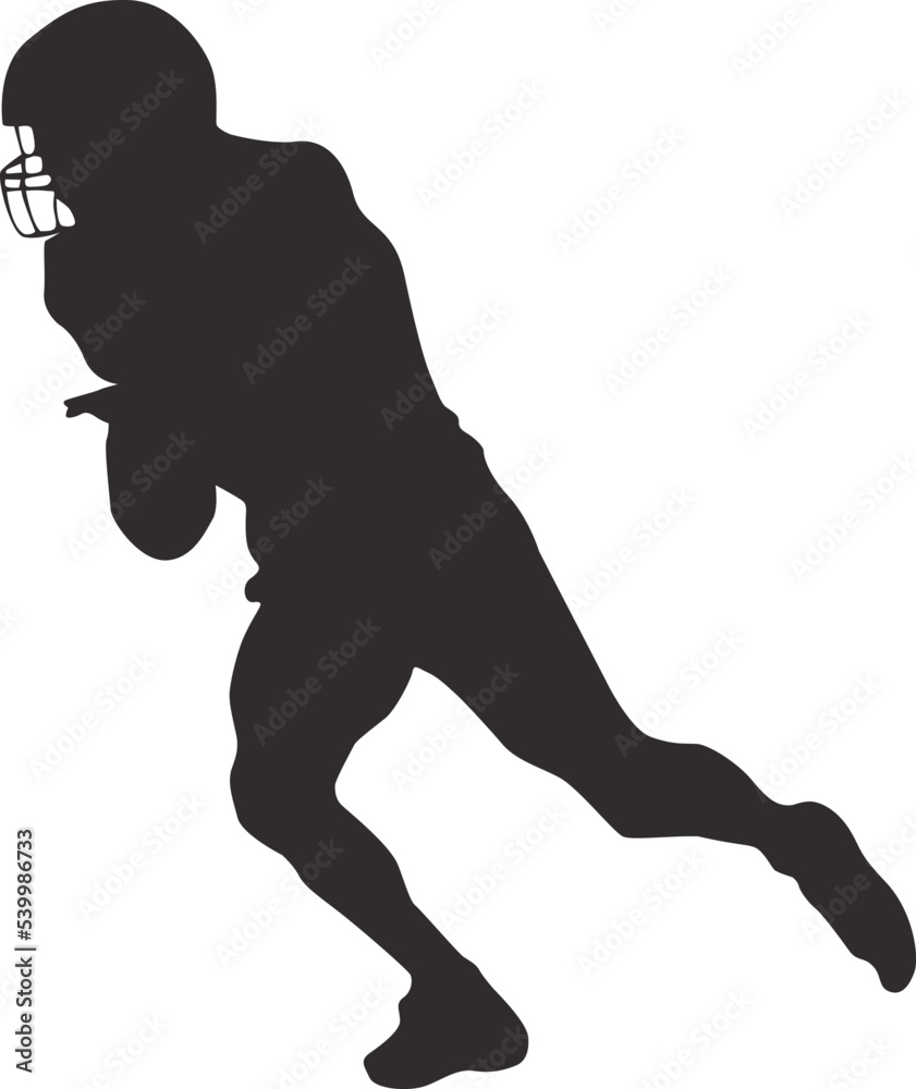 Fototapeta premium silhouette of people playing american football