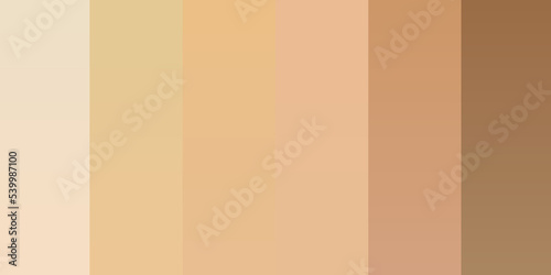 Set human skin colors palette isolated. Abstract concept person face, body complexion graphic element for cosmetics
