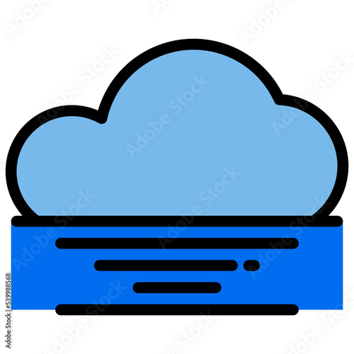 Low tide filled outline icon