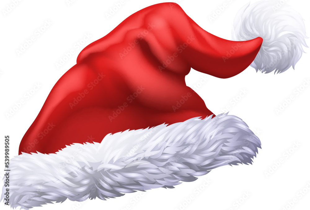 A Santa Claus hat Father Christmas cap design element A Santa Claus hat Father Christmas cap design element