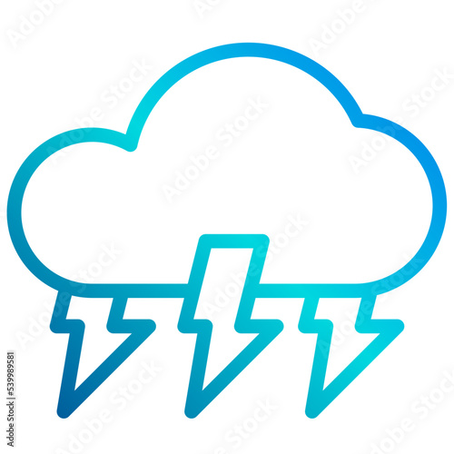Stormy outline icon