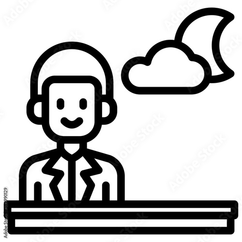 Forecaster outline icon