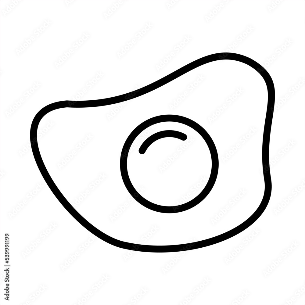 Fried Egg Icon Logo Design Vector Template Illustration Sign And Symbol Fried Egg Icon Logo Design Vector Template Illustration Sign And Symbol