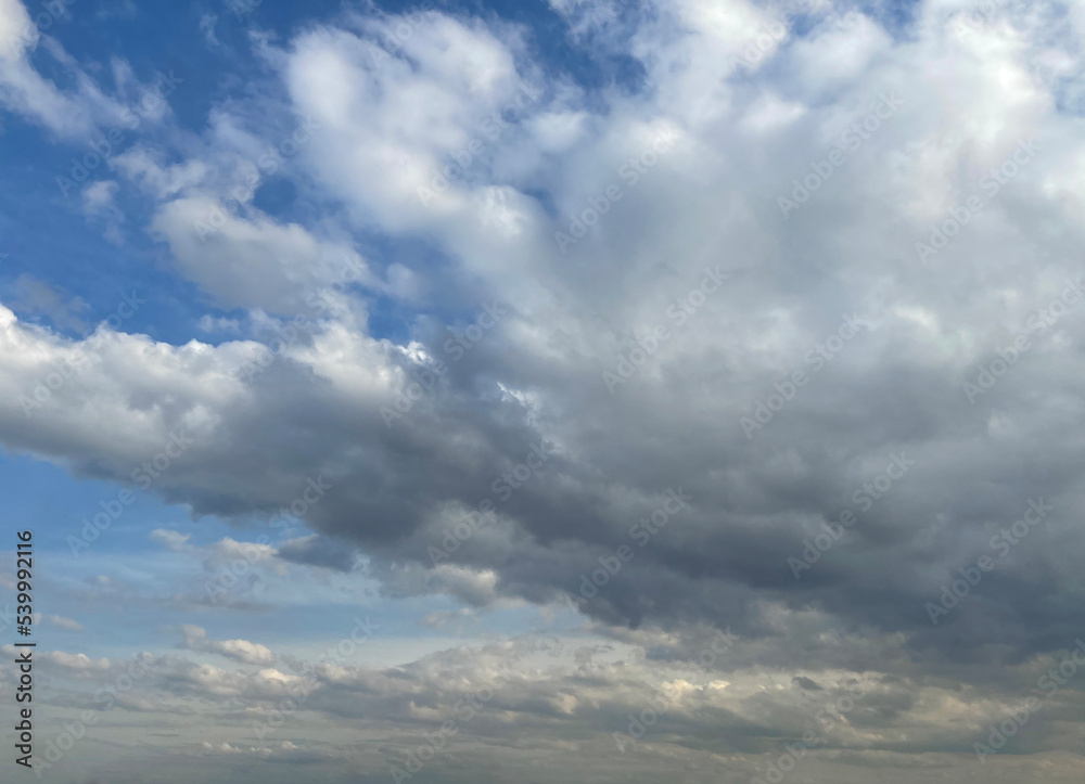 Summer day sky clouds background Summer day sky clouds background