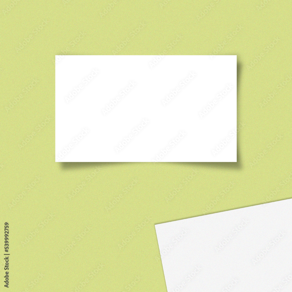 mock up szablon pusty blank post ulotka wizytówka kartka wizualizacja zakładka notatka  - obrazy, fototapety, plakaty 