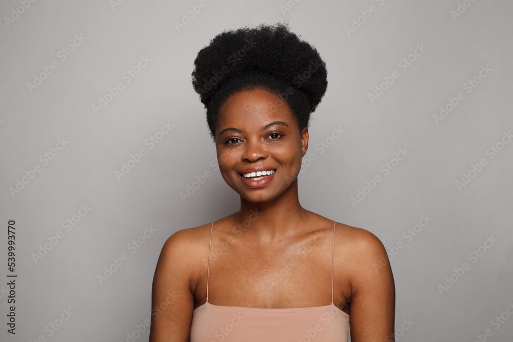 Cute young woman spa model with healthy skin on white background Cute young woman spa model with healthy skin on white background