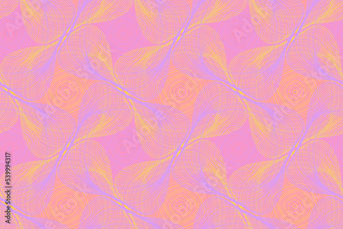 Organic lines geometric shapes optical illusion seamless pattern.