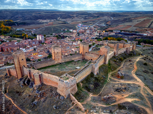 Fotografía Aerial view of Molina de Aragon in Guadalajara, Spain.