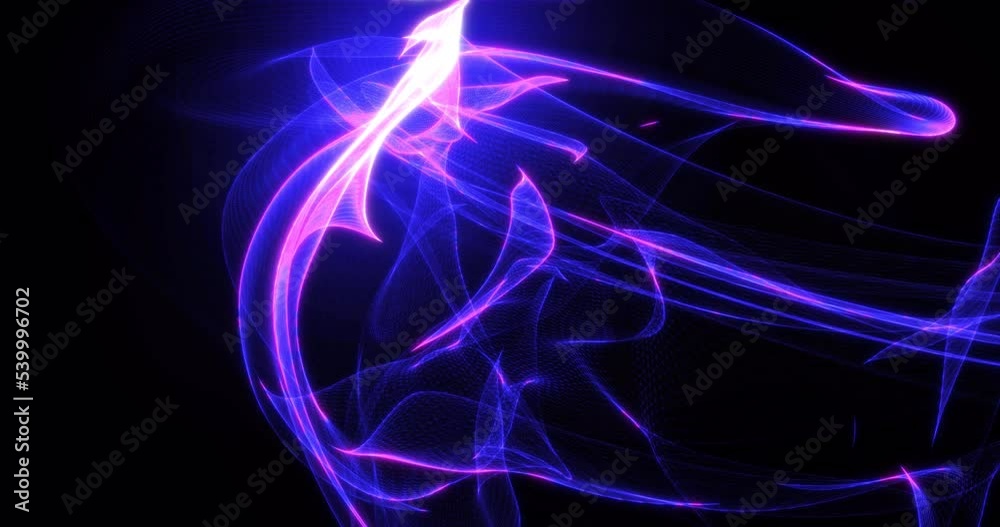 Abstract background with purple beautiful smoke from waves and lines energy hi-tech magic laser neon with glow effect. Screensaver beautiful video animation in high resolution 4k Abstract background with purple beautiful smoke from waves and lines energy hi-tech magic laser neon with glow effect. Screensaver beautiful video animation in high resolution 4k
