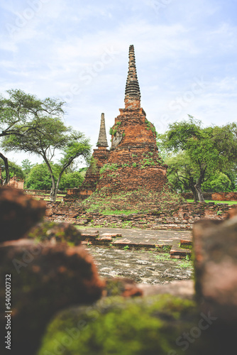 Old ruined Wat Phra Si Sanphet in Ayutthaya.