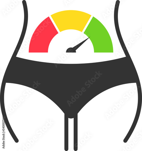 Metabolism level vector icon