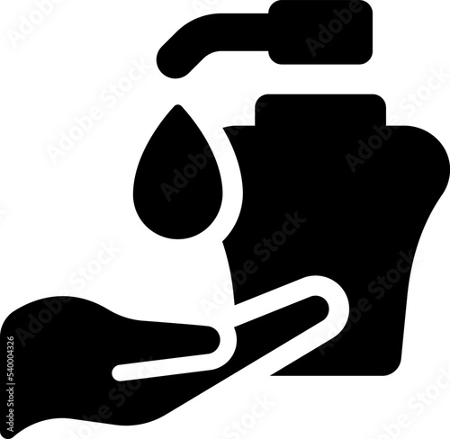 Antibacterial sanitizer icon