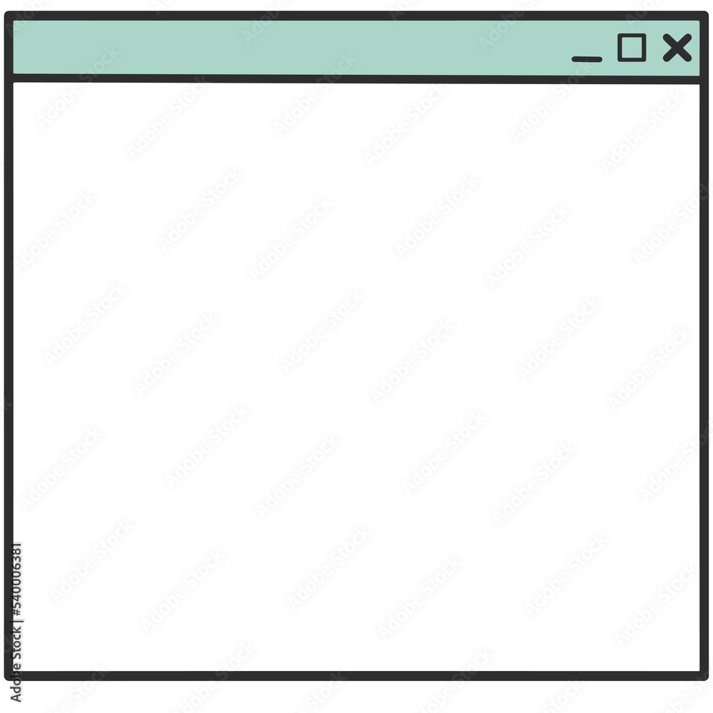 Obraz premium Cute Pastel Web Browser Mockup Frame 