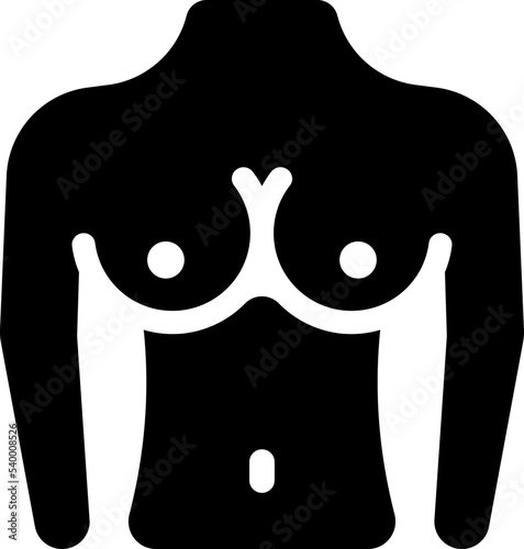 Female breast icon