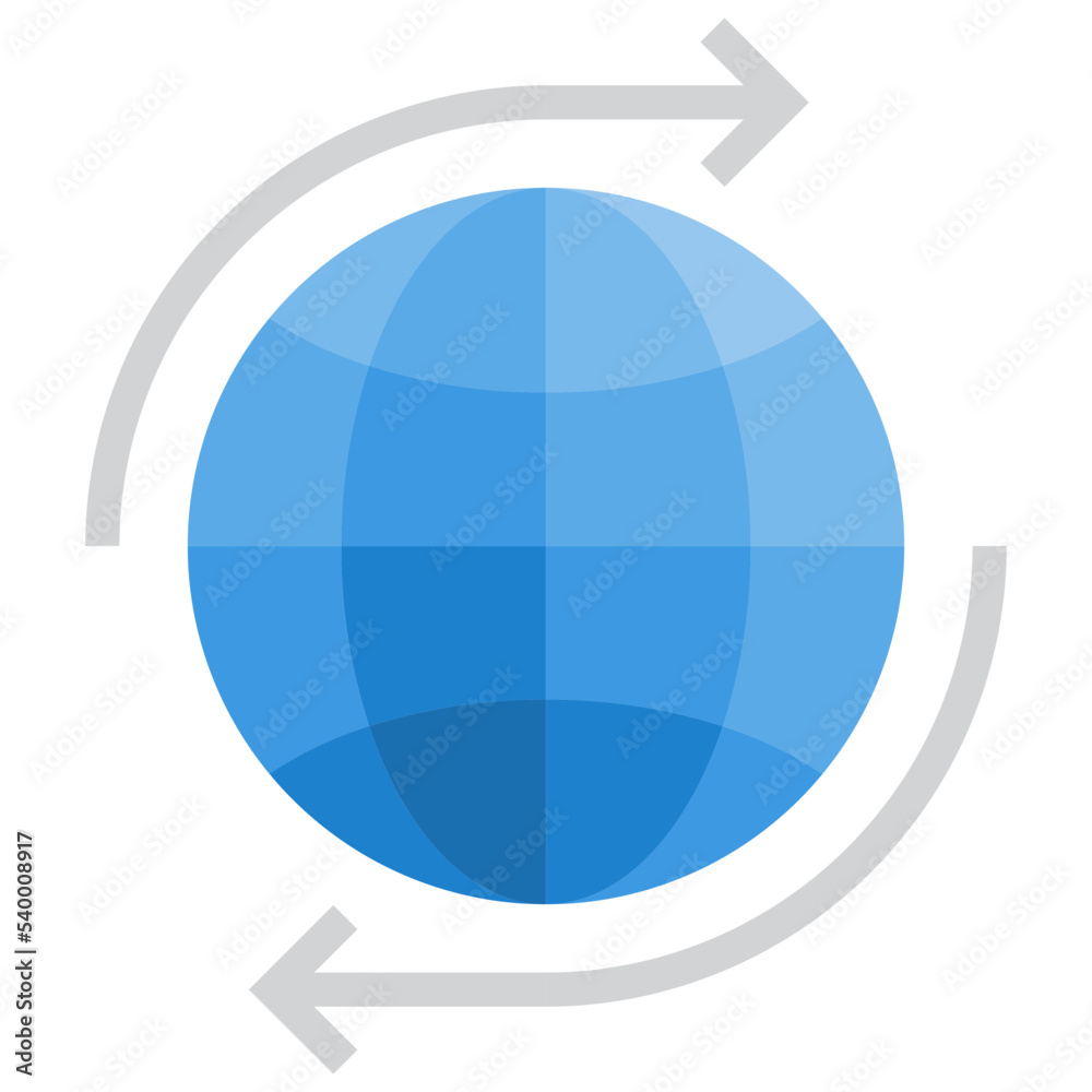 Gobal flat style icon