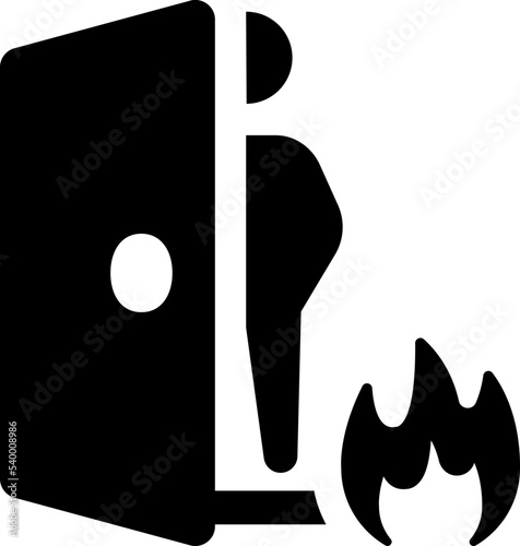 Emergency evacuation icon