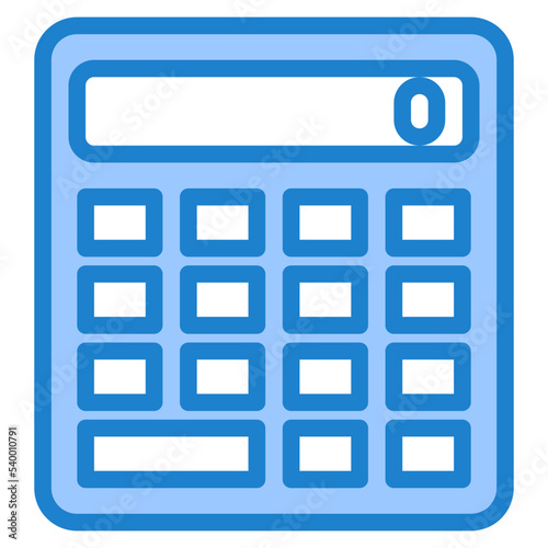 Calculator blue style icon