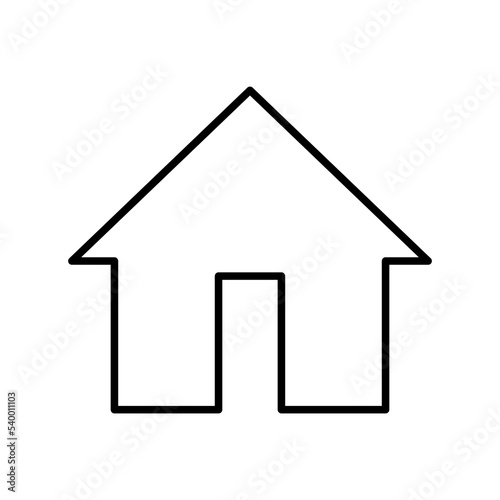 Home outline vector icon. Linear style sign for mobile concept and web design. Logo Home illustration. Single high quality symbol.