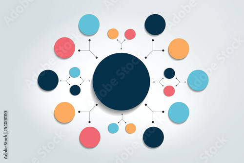 Flowchart diagram, scheme. Infographic element.