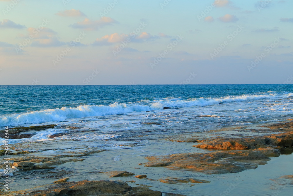 sea and beach in the golden hour light sea and beach in the golden hour light