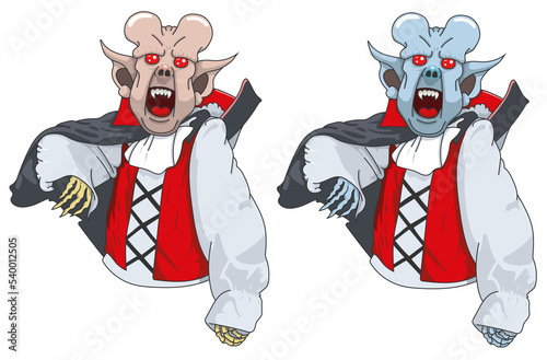 Cuadro en lienzo Vampire d'halloween
