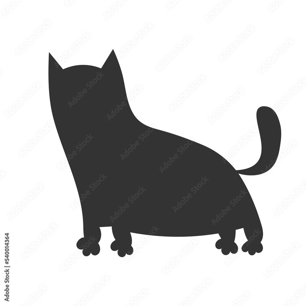 Cat vector icon. Cat silhouette symbol. Linear style sign for mobile concept and web design. House animals symbol logo illustration. vector graphics - Vector. EPS Cat vector icon. Cat silhouette symbol. Linear style sign for mobile concept and web design. House animals symbol logo illustration. vector graphics - Vector. EPS