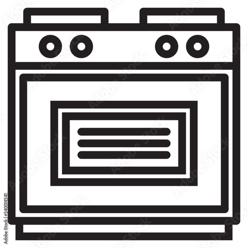 Oven outline style icon
