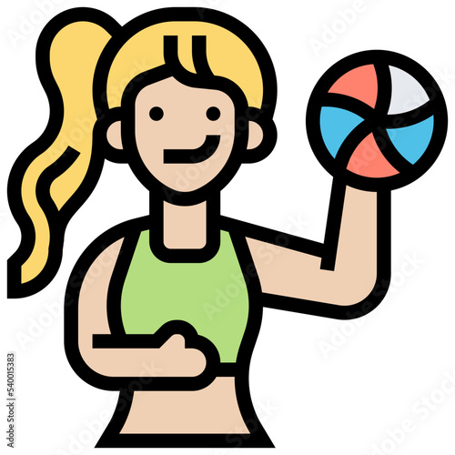 Sportswoman icon