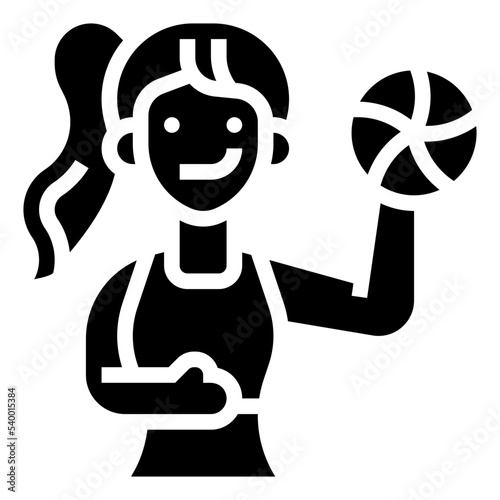 Sportswoman icon