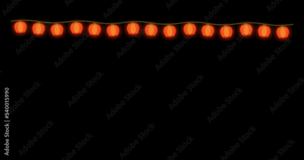 Halloween garland. Pumpkin garland. Happy Thanksgiving decorated with pumpkins, autumn festival Halloween garland. Pumpkin garland. Happy Thanksgiving decorated with pumpkins, autumn festival