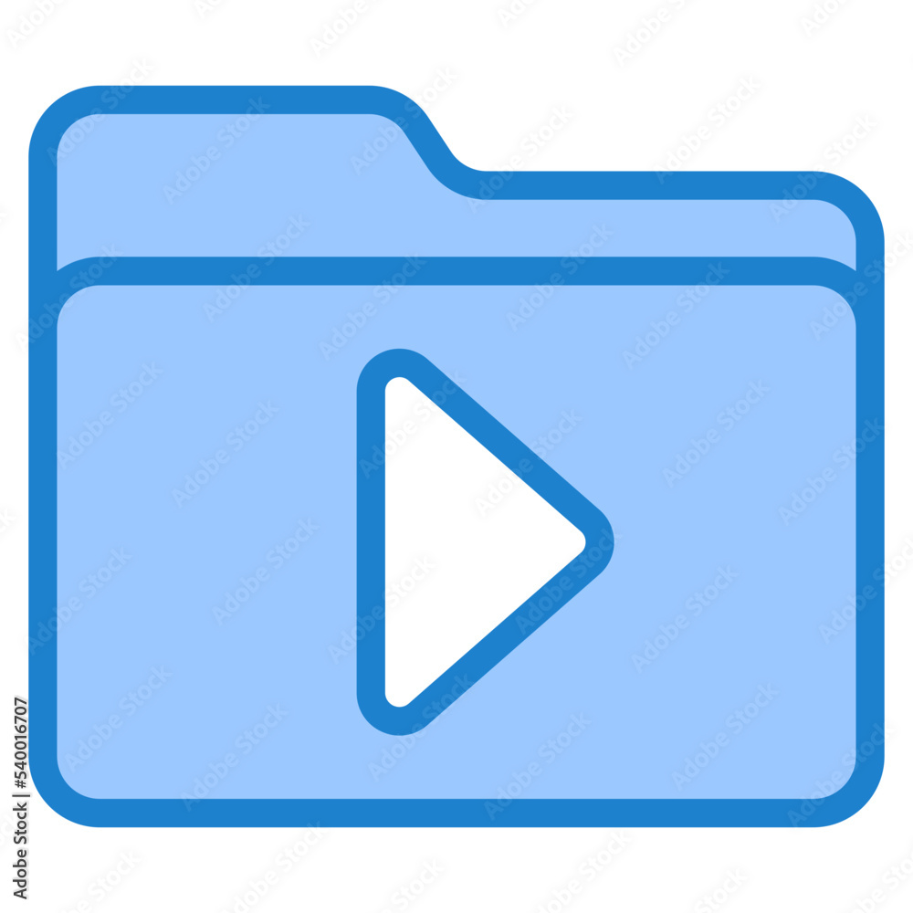 Folder blue style icon Folder blue style icon